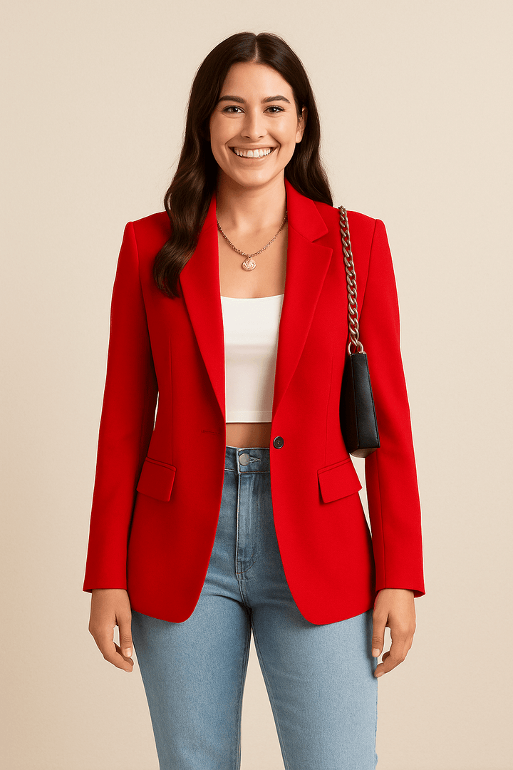 Delphine | Assured Notch Lapel Fitted Blazer for Women