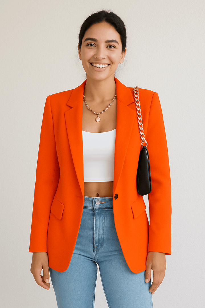 Delphine | Assured Notch Lapel Fitted Blazer for Women