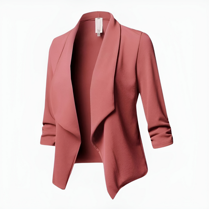 Amandine | Tidy Open Front Shawl Collar Blazer for Women