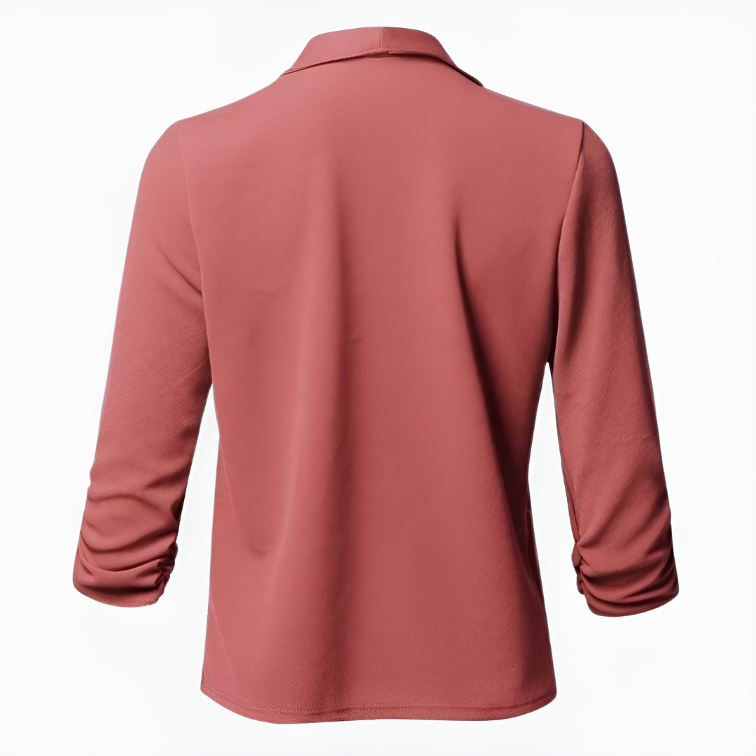 Amandine | Tidy Open Front Shawl Collar Blazer for Women