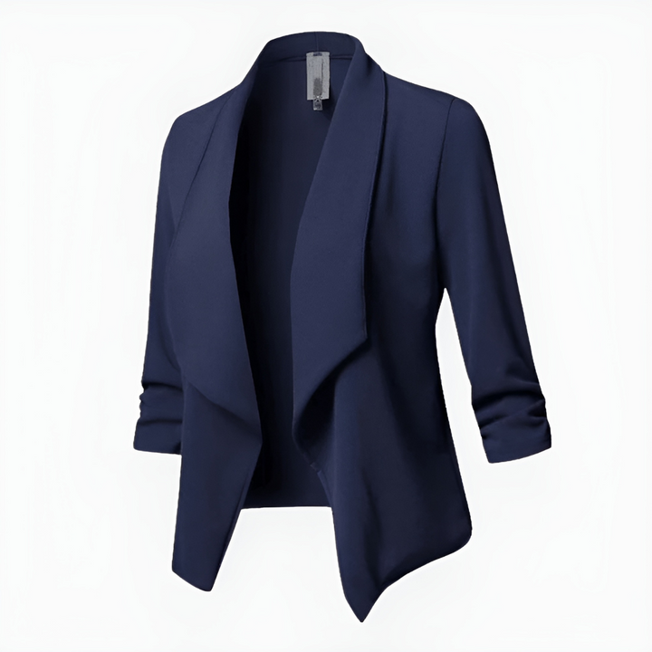 Amandine | Tidy Open Front Shawl Collar Blazer for Women