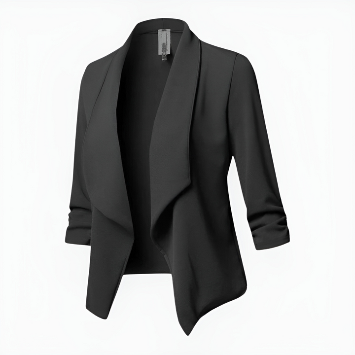 Amandine | Tidy Open Front Shawl Collar Blazer for Women