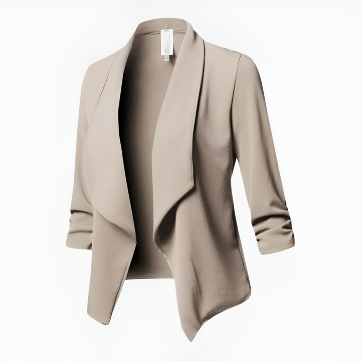 Amandine | Tidy Open Front Shawl Collar Blazer for Women